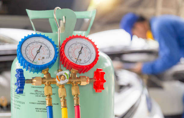 manómetros profesionales para recarga de gas refrigerante en aire acondicionado
